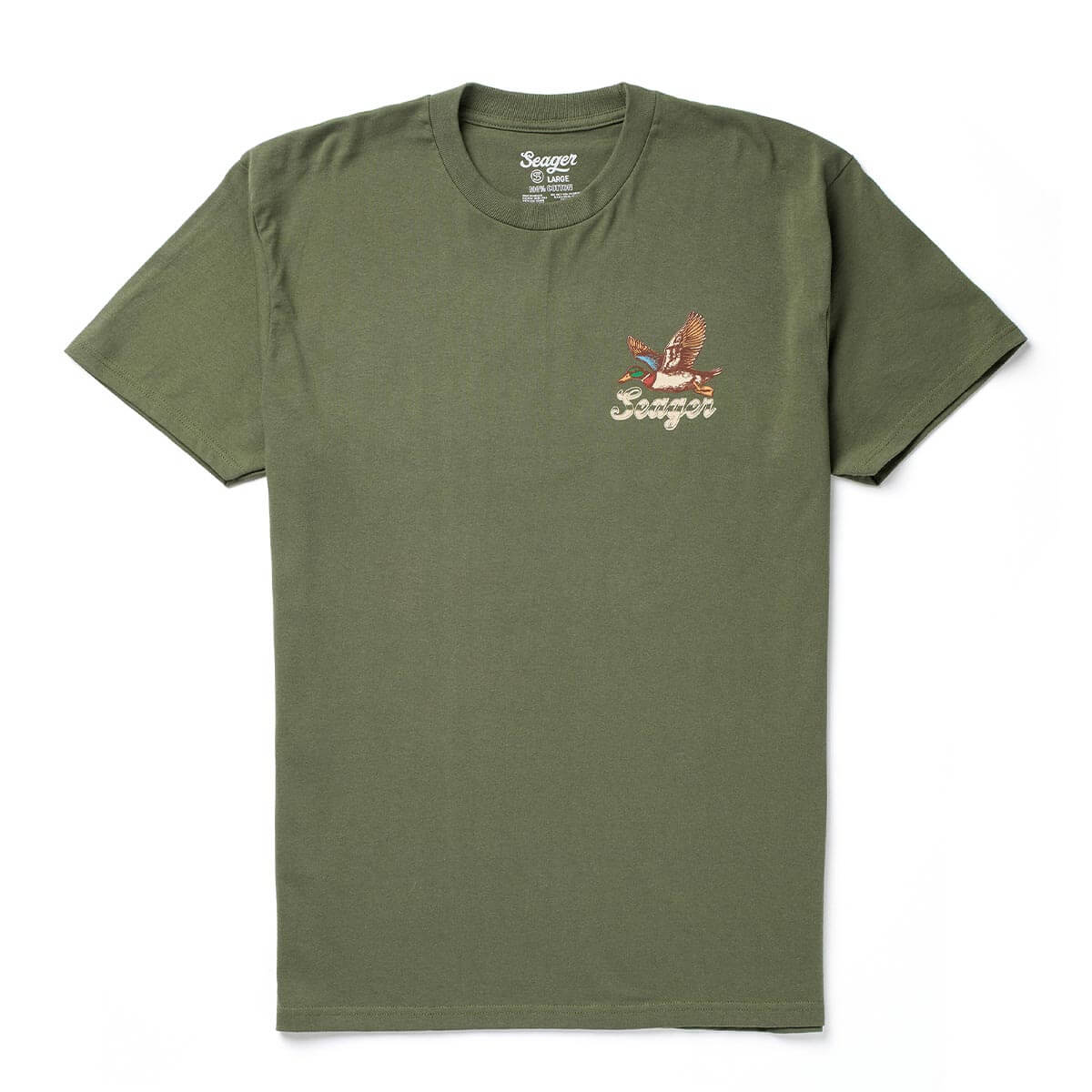 Seager Greenhead Surplus Green S/s Shirt