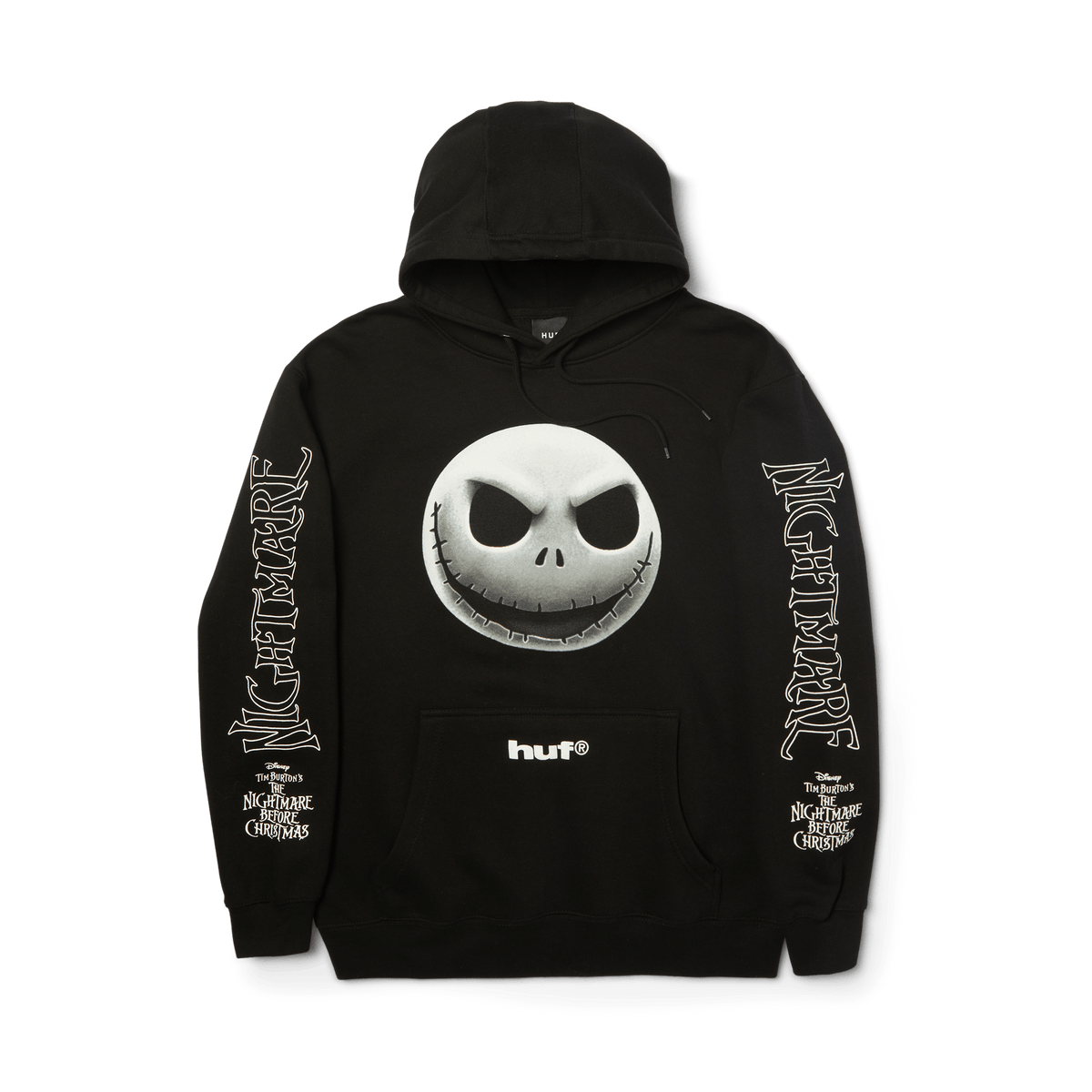 Huf X Nightmare Jack Skellington Black Hooded Sweatshirt