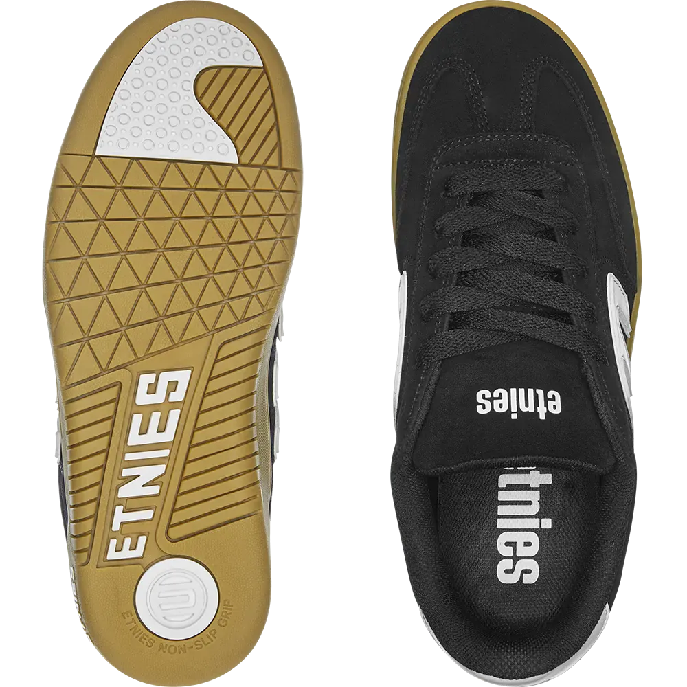 Etnies LoCut Black Gum White Shoes