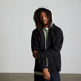 HUF Olympia Black Hooded Overshirt
