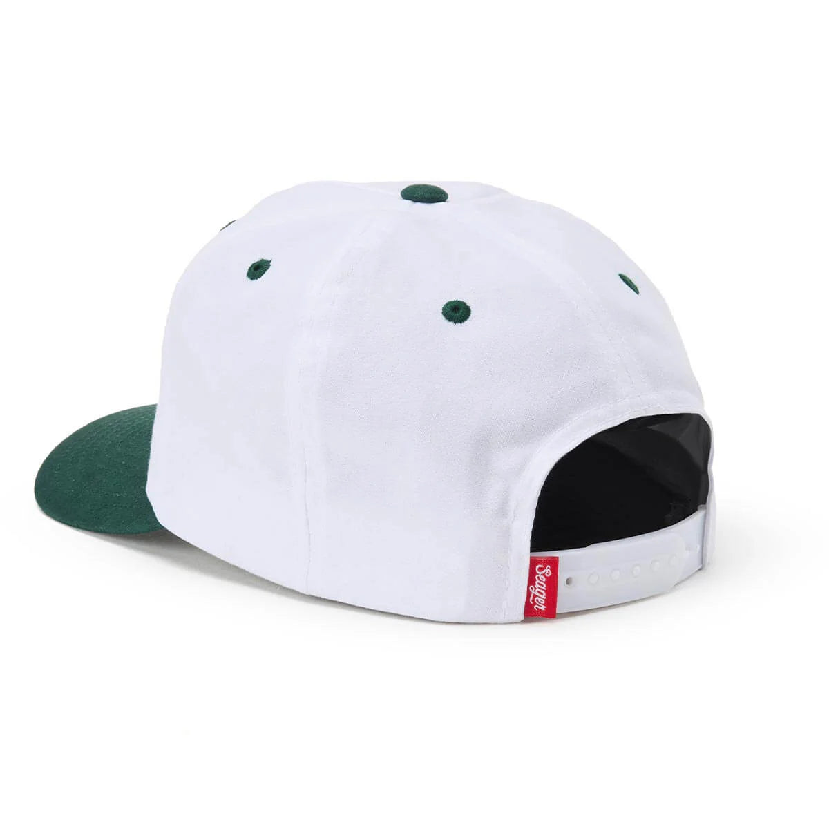 Seager Quality Snapback White/Green Snapback Hat