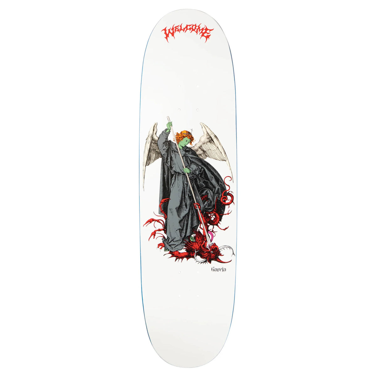 Welcome Nick Garcia Spear on Son of Boline White/Red 8.8" Skateboard Deck