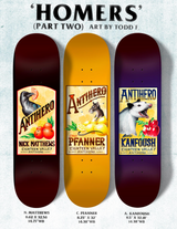Anti-Hero Kanfoush Homers 2 8.5" Skateboard Deck