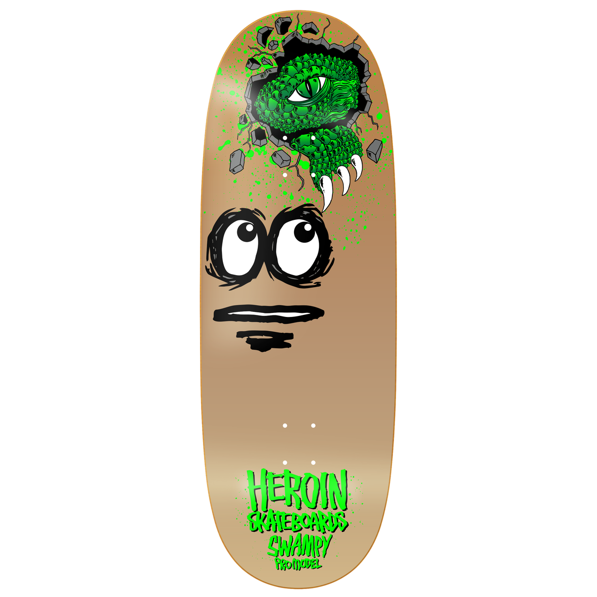 Heroin Swampy Egg 11" Egg Shaped Skateboard Deck
