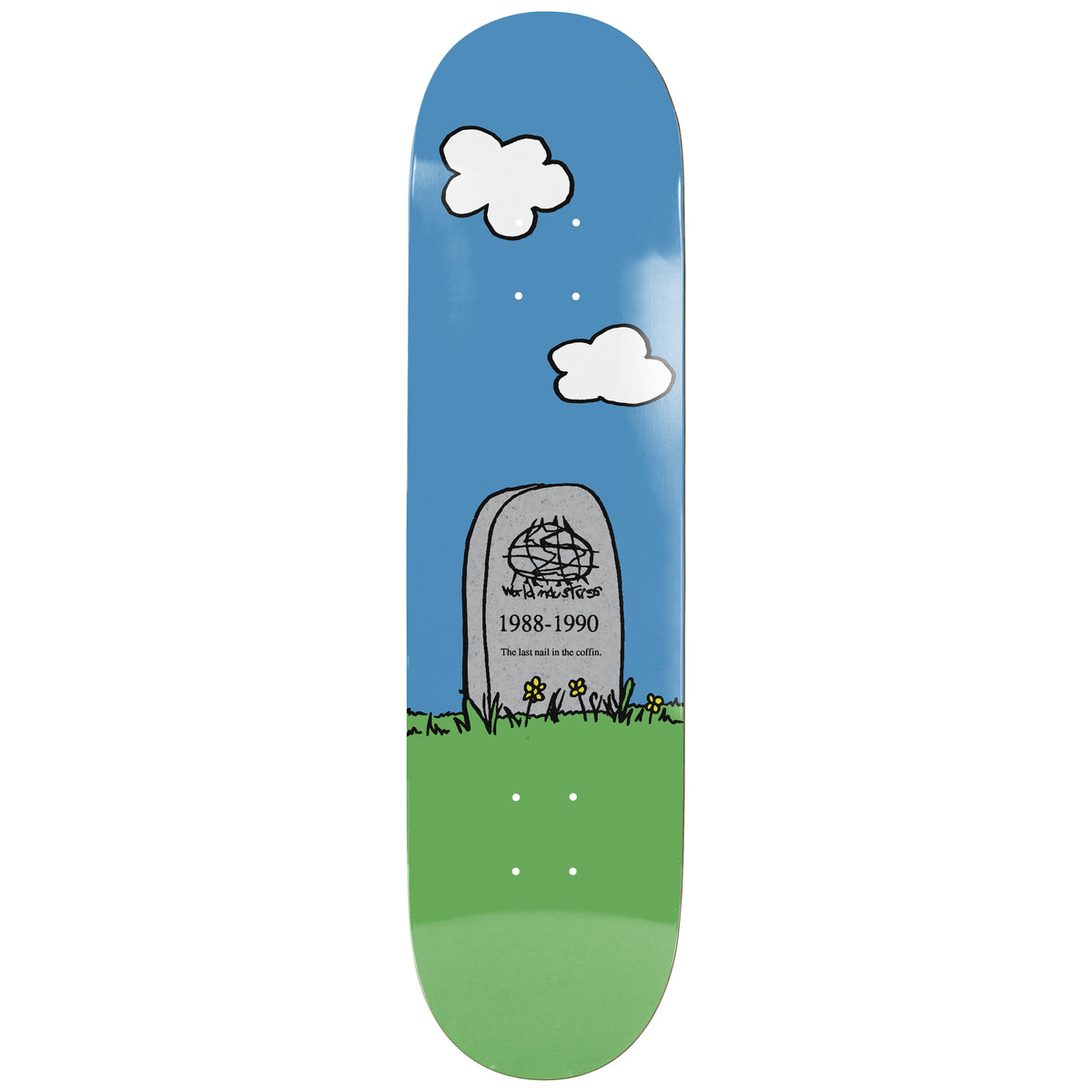 World Industries - Skateboarding is Dead EX7 Blue/Green 8.5" Skateboard Deck