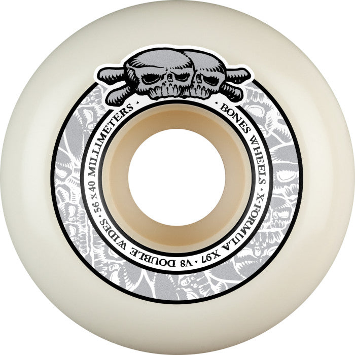 Bones Double Wides V8 X-Formula 97A 56mm Skateboard Wheels