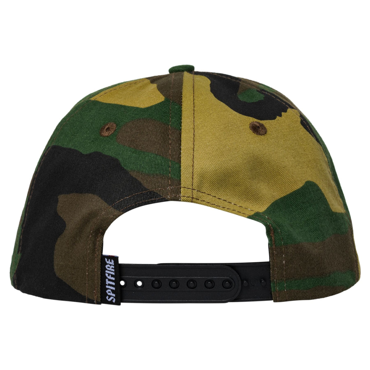 Spitfire Wheels Bighead Woodland Camo/White Snapback Hat