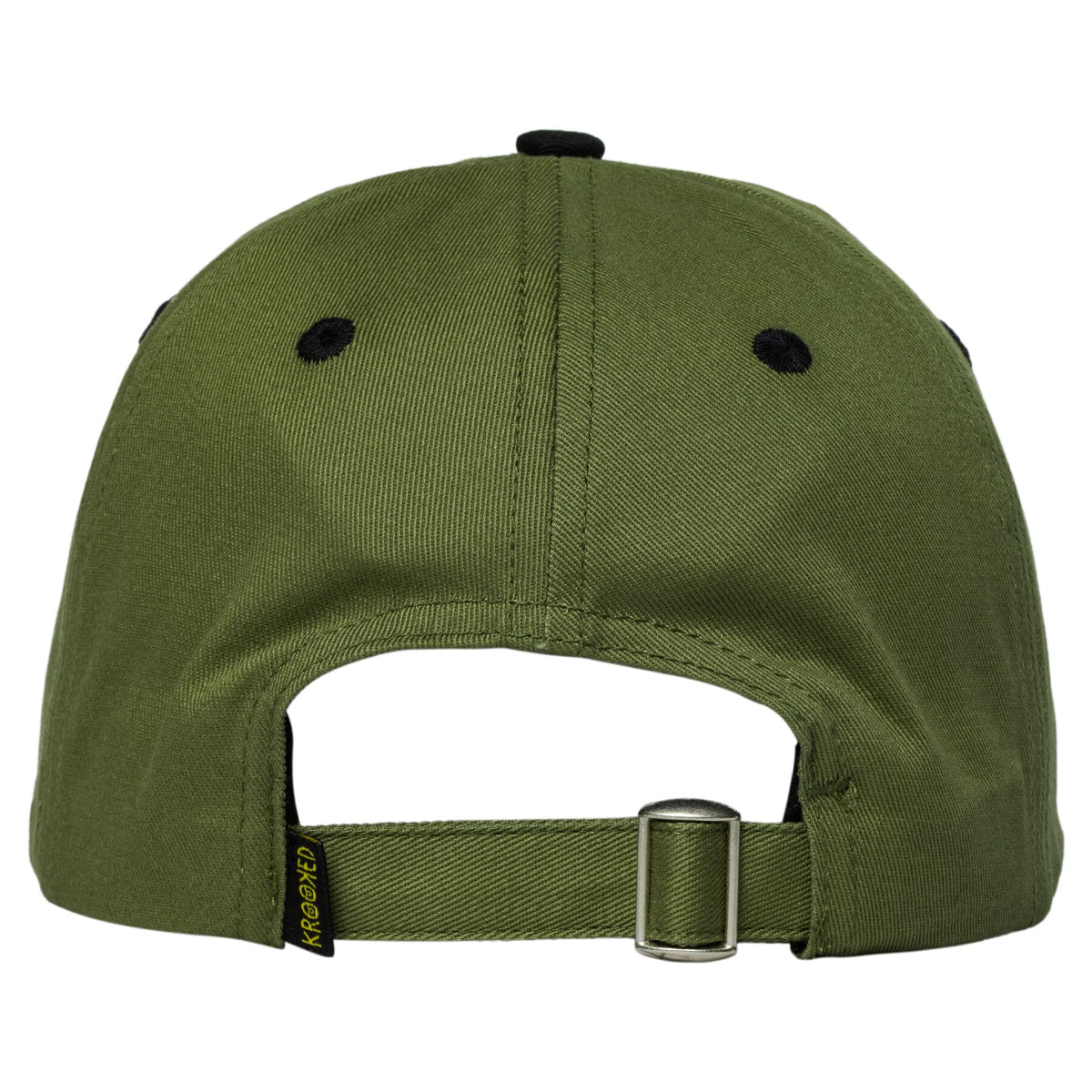 Krooked Brush Skript Olive/Black Strapback Hat