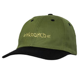 Krooked Brush Skript Olive/Black Strapback Hat