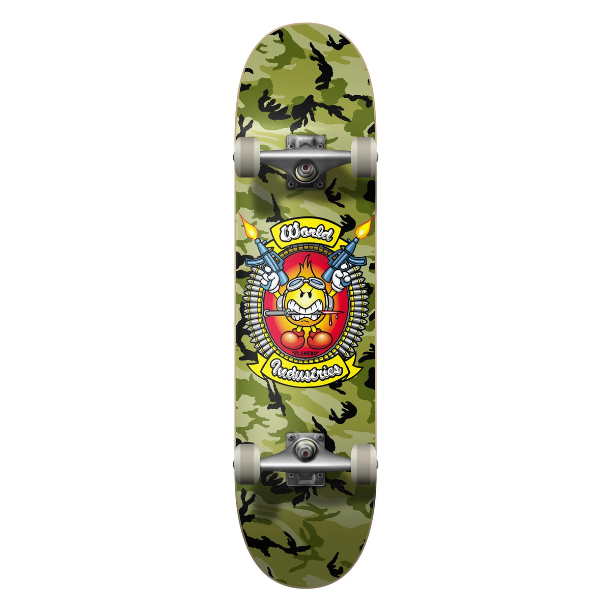 World Industries Flameboy Camo 7.5" Skateboard Complete