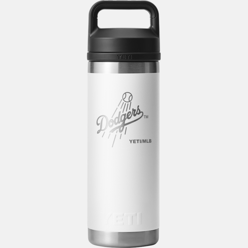 Yeti Los Angeles Dodgers MLB White Rambler 18oz Chug Bottle