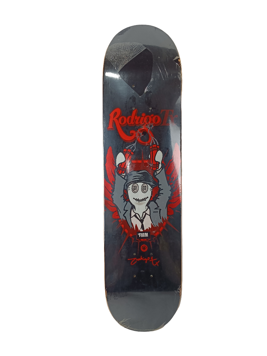 The Firm Rodrigo Tx Undead Angel Series Black Grey Red Size 7.78" Vintage NOS Deck