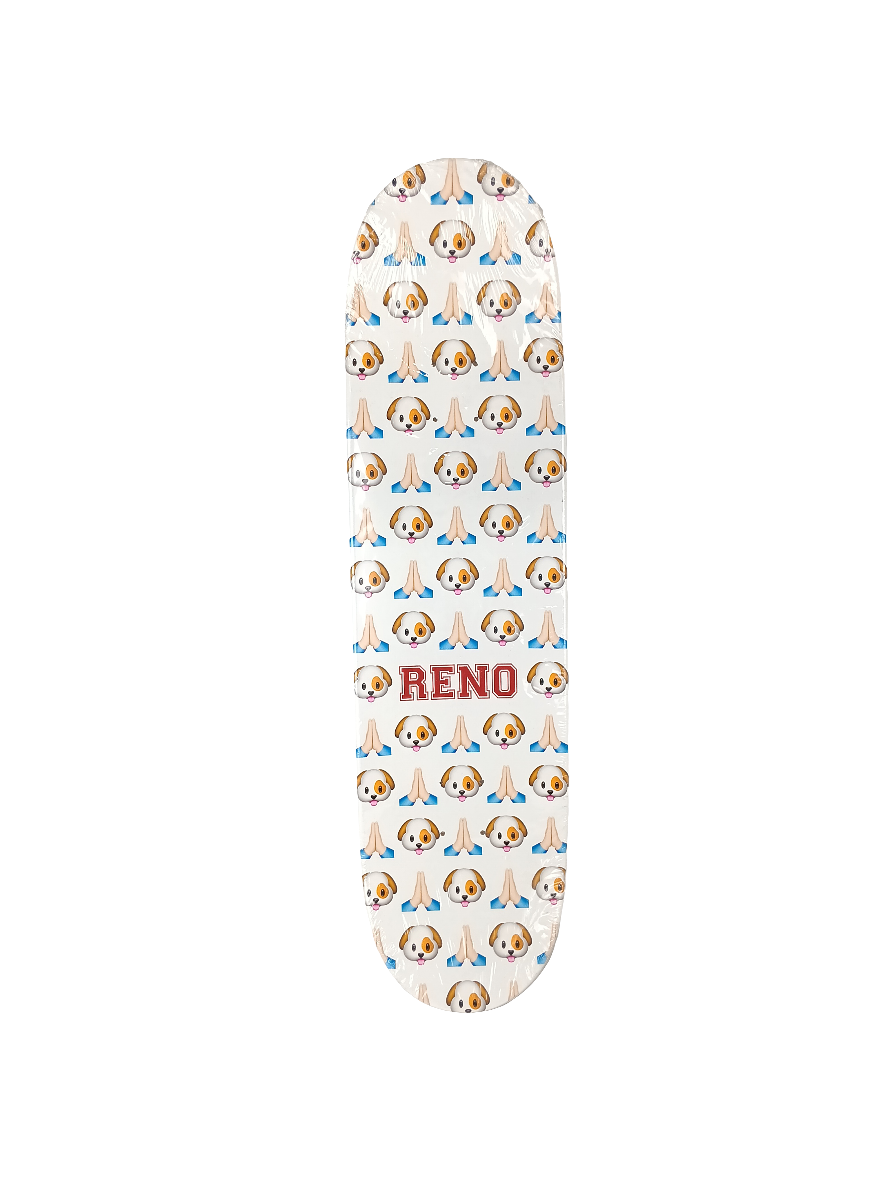 DOG Reno Pine Tree White Green Red Size 8.6 Vintage NOS Deck