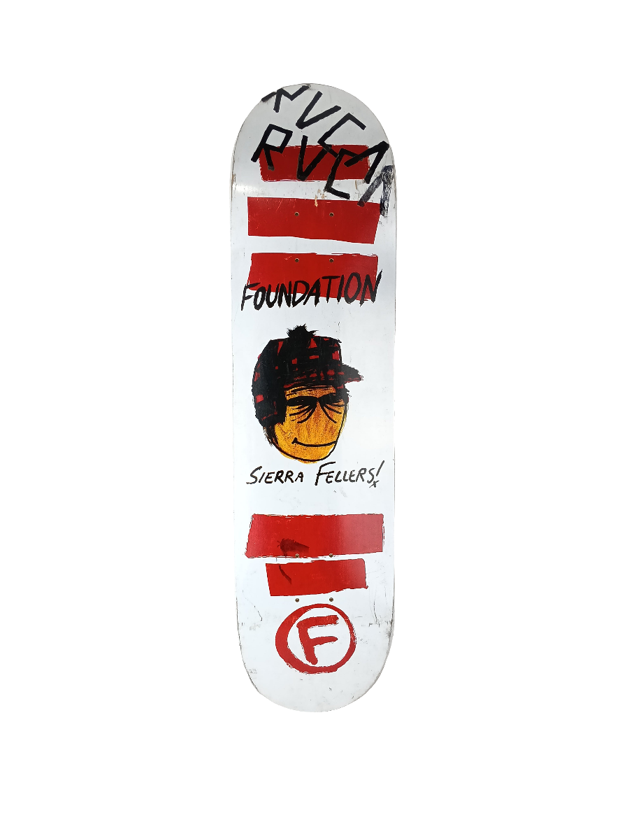 Foundation Sierra Fellers Lumberjack White Red Black Size 8.0 Vintage NOS Deck