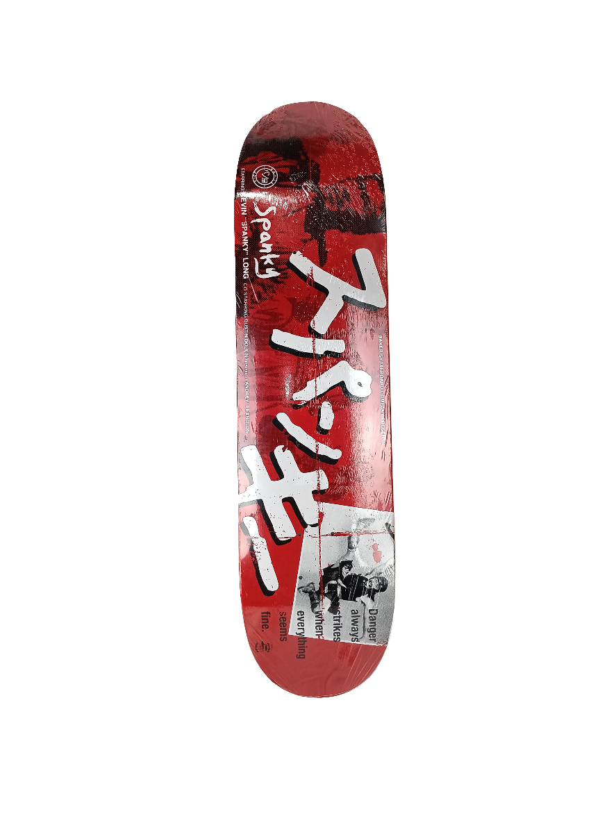 Baker Kevin Spanky Long Cinema Graphic Red White Black Size 8.0" Vintage NOS Deck