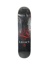 Legacy  Team Script Black White Red Size 7.625" Vintage NOS Deck