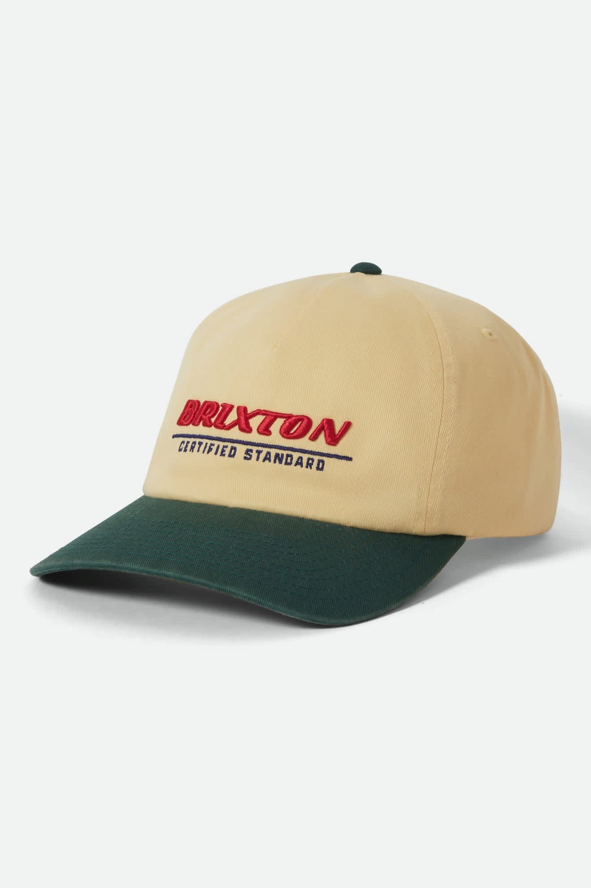 Brixton Certified LP Washed Celestial Yellow Teal Snapback Hat