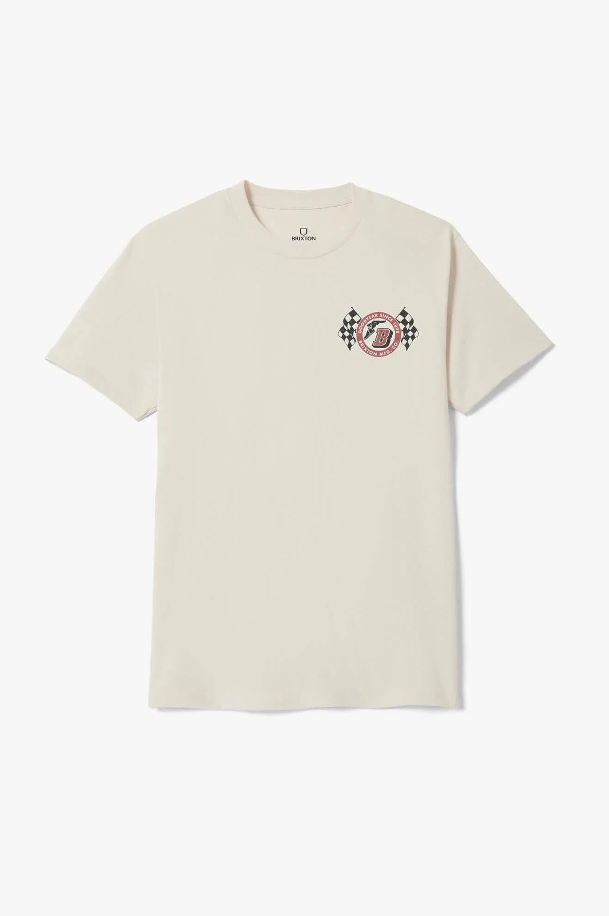Brixton Goodyear Speedway Cream Standard S/S Shirt