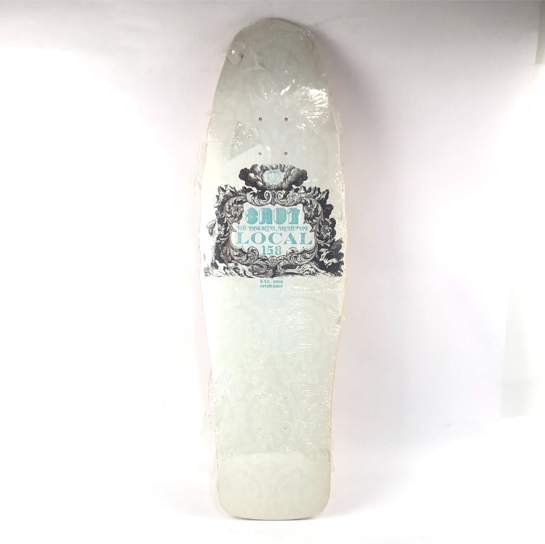 Shut Local 158 White 9.625'' Skateboard Deck