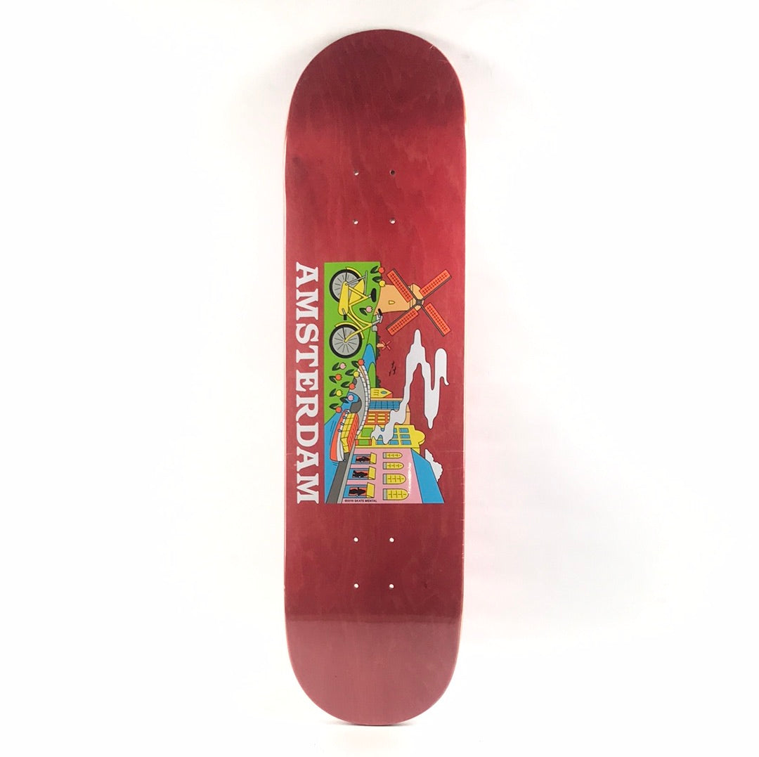 Skate Mental Team Amsterdam Red 8.25'' Skateboard Deck