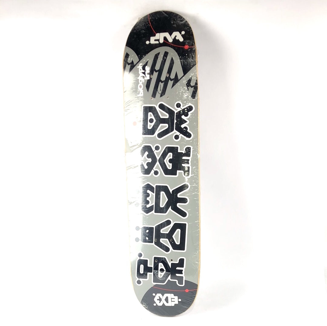 DNA Team Deck Bioglyph Line Black/Grey/White 7.75" Vintage NOS Deck