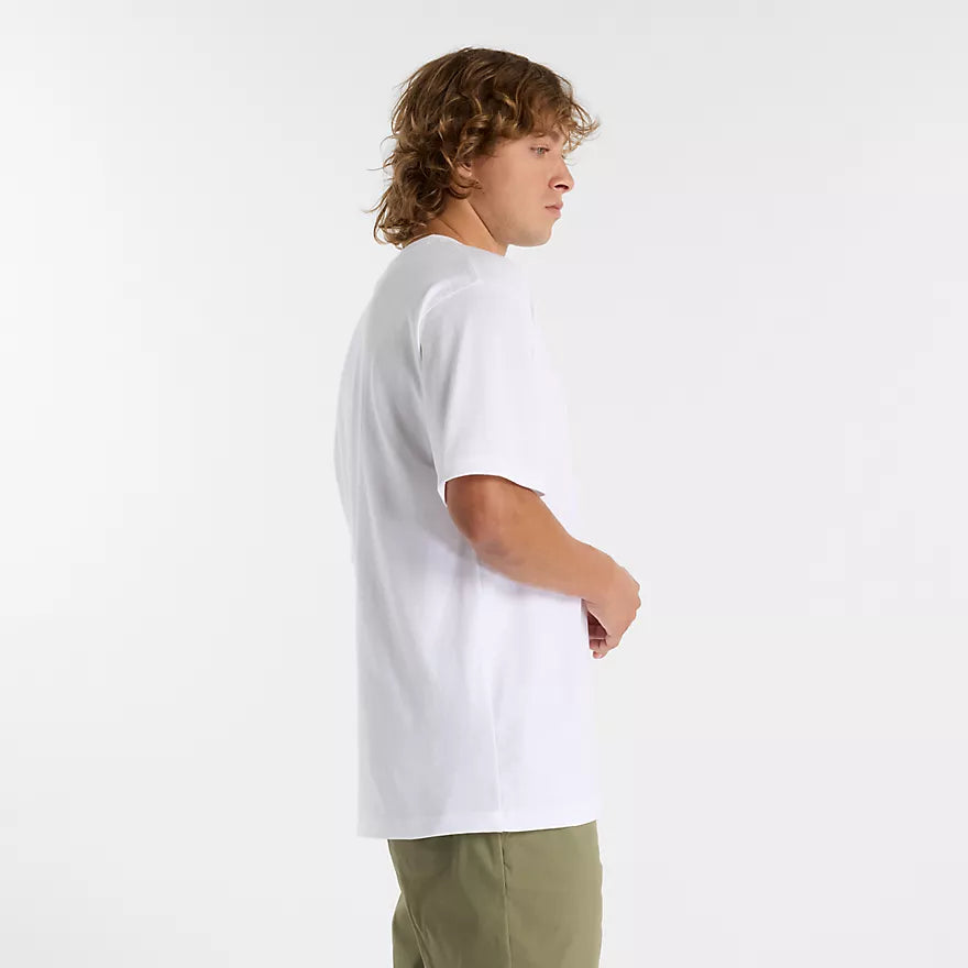 New Balance Numeric Cotton Jersey White S/s Shirt