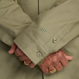 New Balance Numeric Button Up Dark Olivine L/s Button Up Shirt