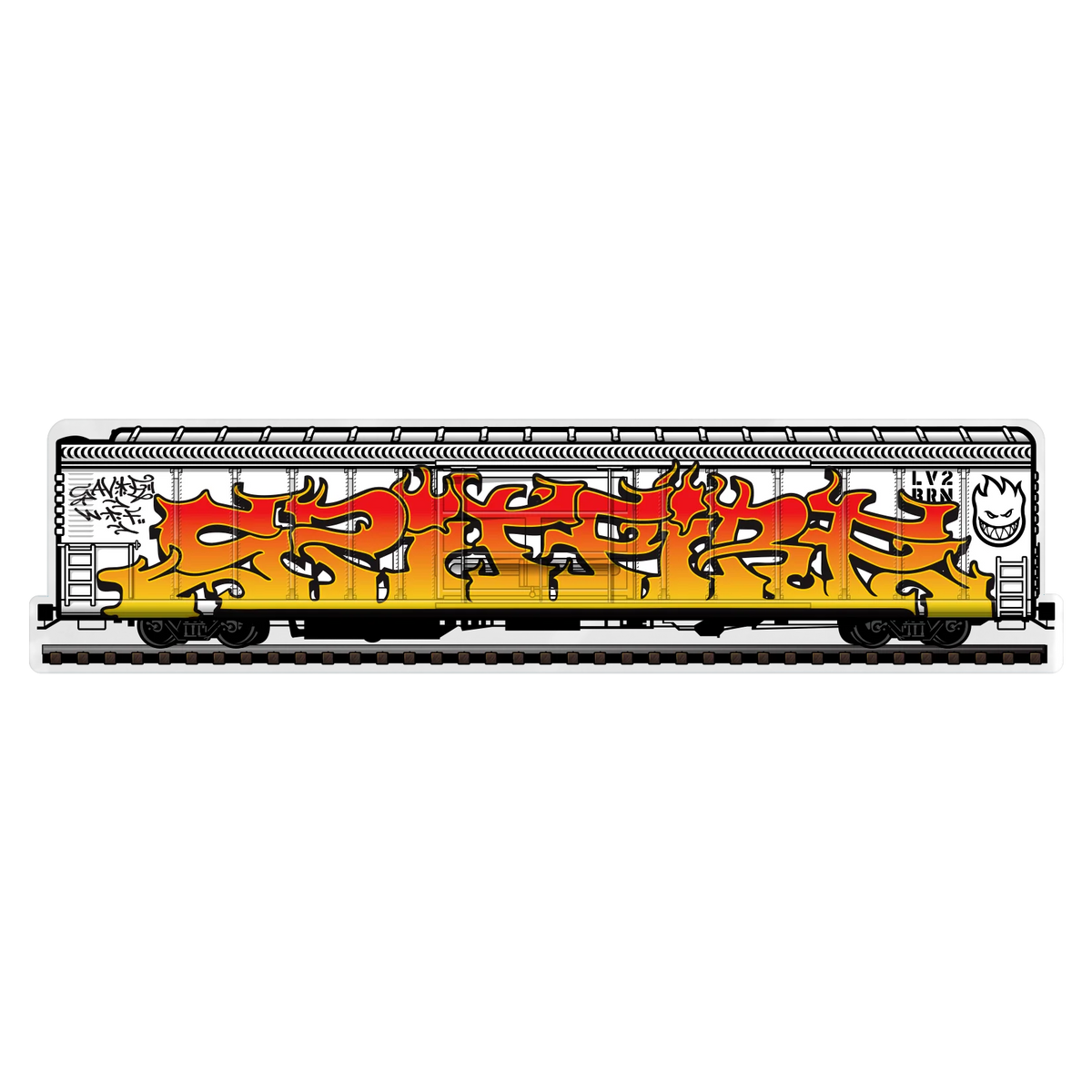 Spitfire Wheels Savie II Train Yard Sticker