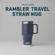 Yeti Rambler 40 oz Straw Travel Mug Rescue Red