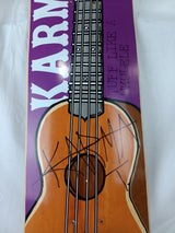 Consolidated Karma Tsocheff Autographed Guitar Purple Brown White Size 7.4" Vintage NOS Deck