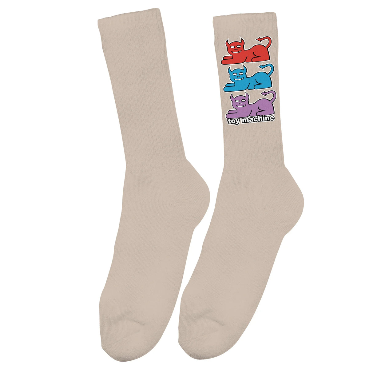 Toy Machine Triple Cat Tan Socks