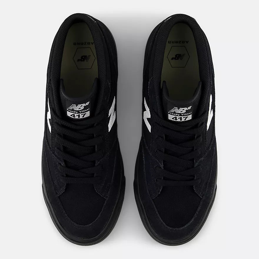 New Balance Numeric 417 Franky Villani Black / Black / White Shoes